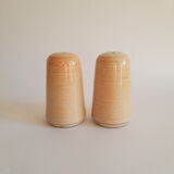 Vintage stoneware salt and pepper shaker set