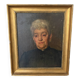 Oil portrait on canvas signed