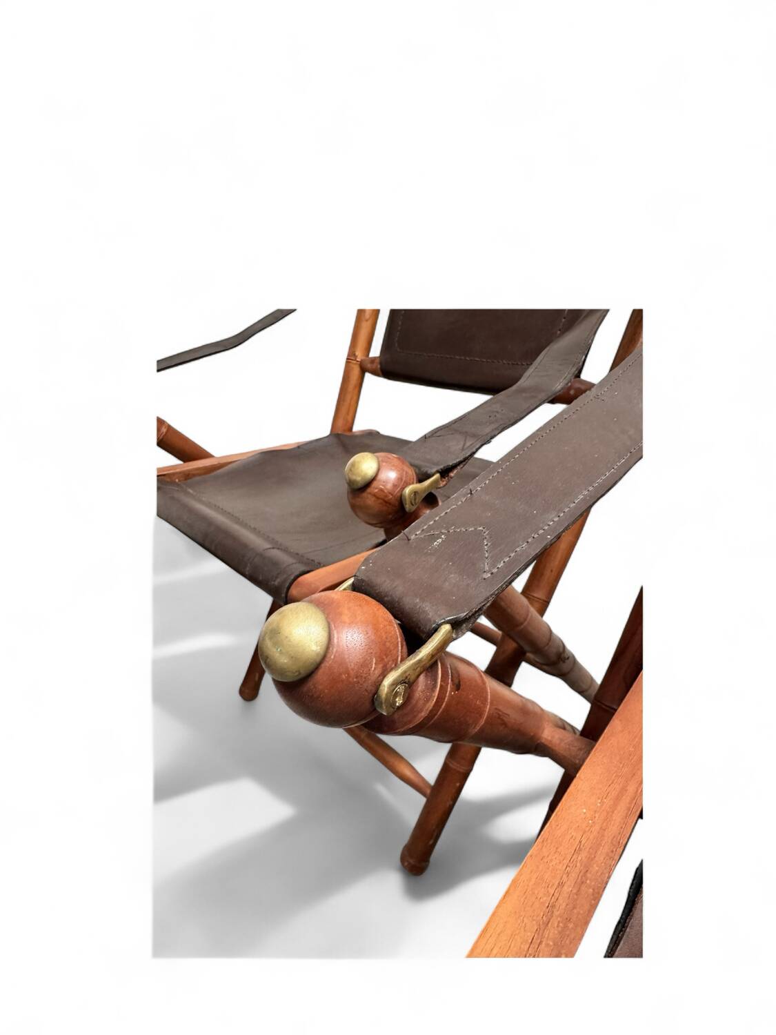 Paire de chaises coloniales faux bambous 1960’s