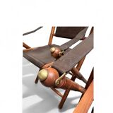 Paire de chaises coloniales faux bambous 1960’s