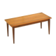 Vintage rectangular teak coffee table from the 60s