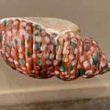 Empty pocket Vallauris vintage ceramic shell signed