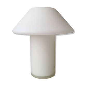 1980s glass mushroom table lamp