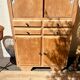 Antique raw wood sideboard