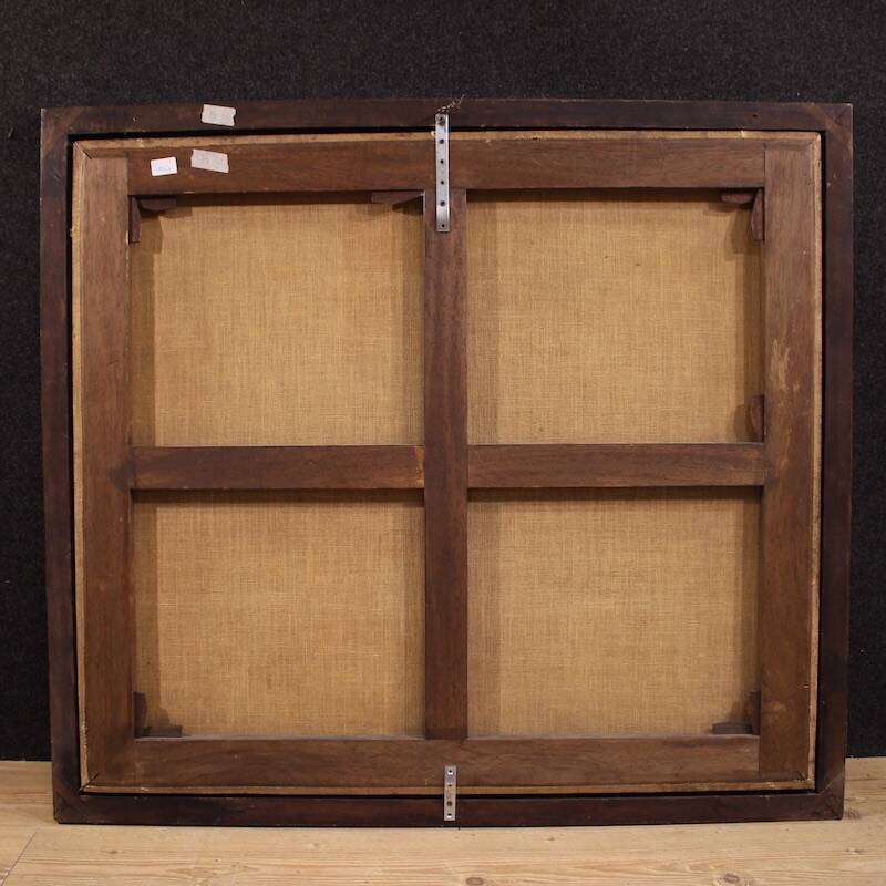 Great 18th century Italian painting, landscape with genre scene