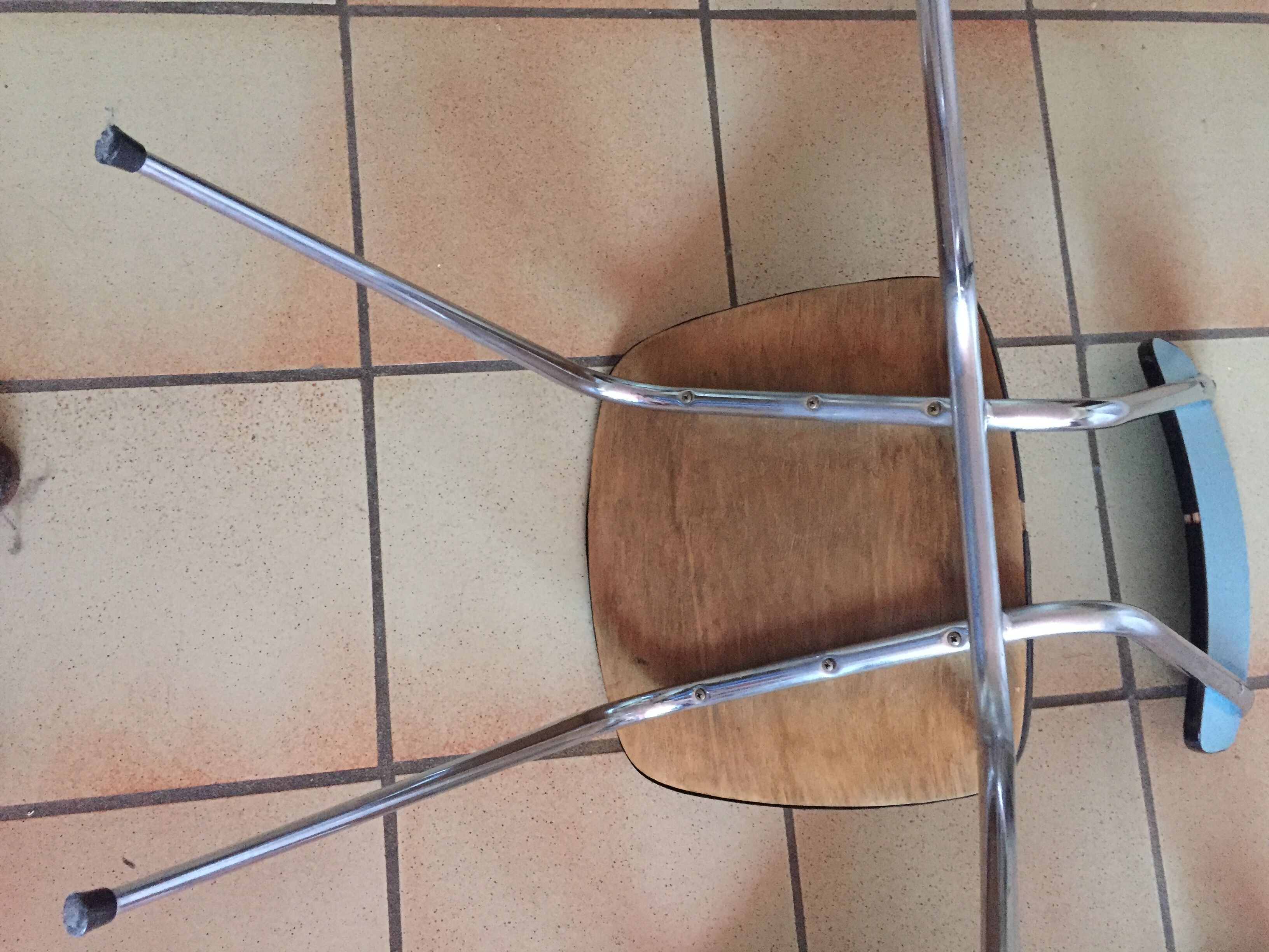 Paire de chaises en Formica vintage