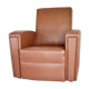 Armchair edited by Airborne, faux leather, France, circa 1950
