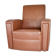 Armchair edited by Airborne, faux leather, France, circa 1950