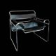 Armchair in the style of Wassily by Brauer around 1980.