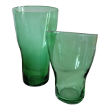 Green vase duo