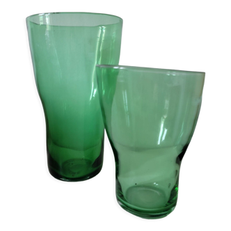 Duo de vases vert