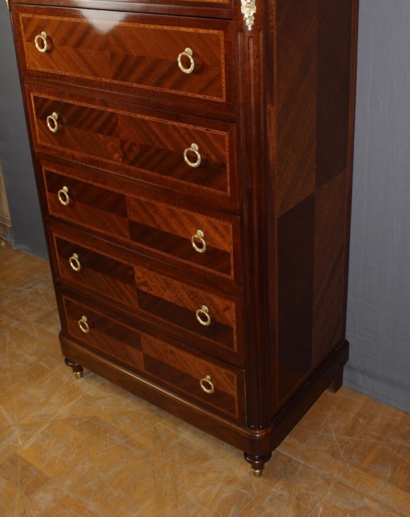 Louis XVI style chiffonnier in mahogany circa 1925
