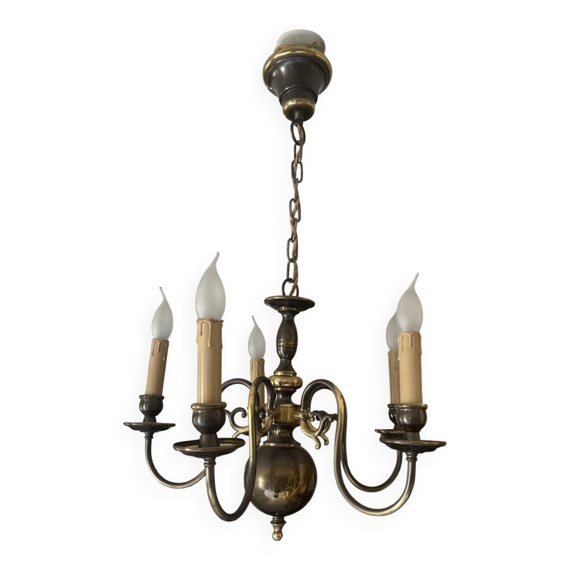 Dutch chandelier with 5 branches