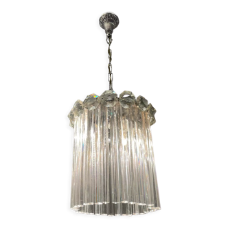 Italian Murano glass trilobi light pendant, 1960s