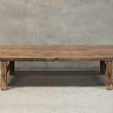 Table basse bois brut