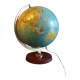 Globe terrestre lumineux vintage allemand