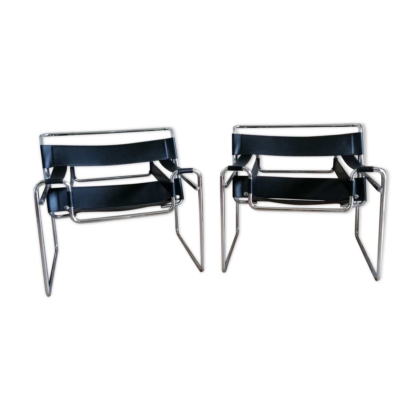 Wassily armchairs by Marcel Breuer