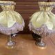 Pair of antique bedside lamps artistic creations ca gilded bronze fr