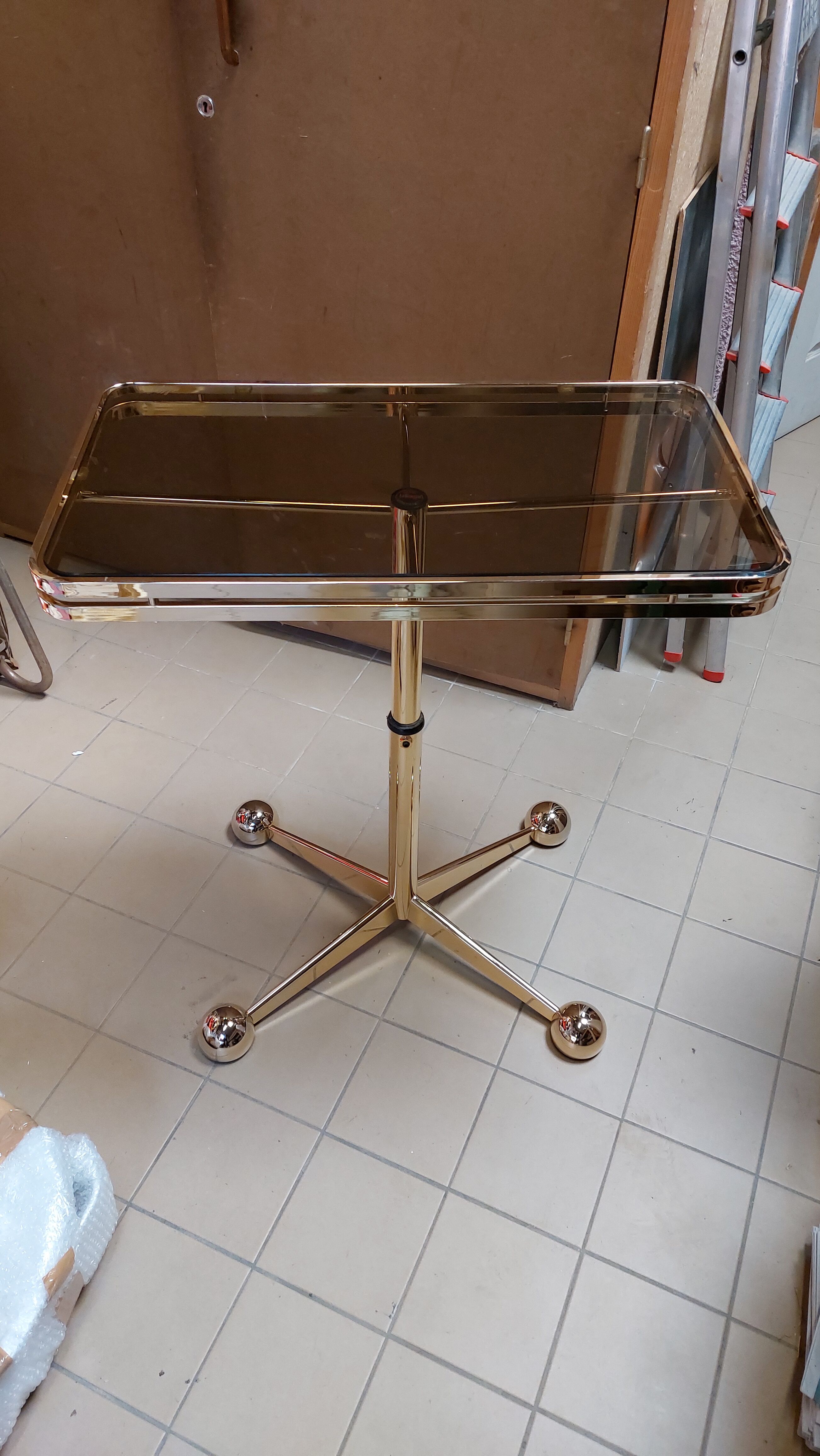 Italian vintage rolling side table - Arredamenti Allegri Parma