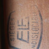 Lot of 6 ELF chairs in wood and vinyl