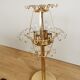 Vintage Smoked Glass Desk Lamp: EGLO Leuchten, 1980s Austrian Gold Table Li