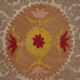 Vintage Turkish hand-knotted rug 114x122 cm