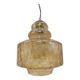 Amber glass pendant light