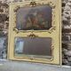 Trumeau & early 19th century painting in gilded wood.