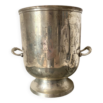 Patinated silver champagne bucket