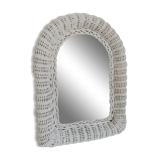 Vintage wicker mirror