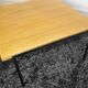 Small coffee table metal and wood design BOWMAN BROS years 50.
