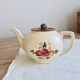 Vintage pouring teapot in Longchamp earthenware, Agen model.
