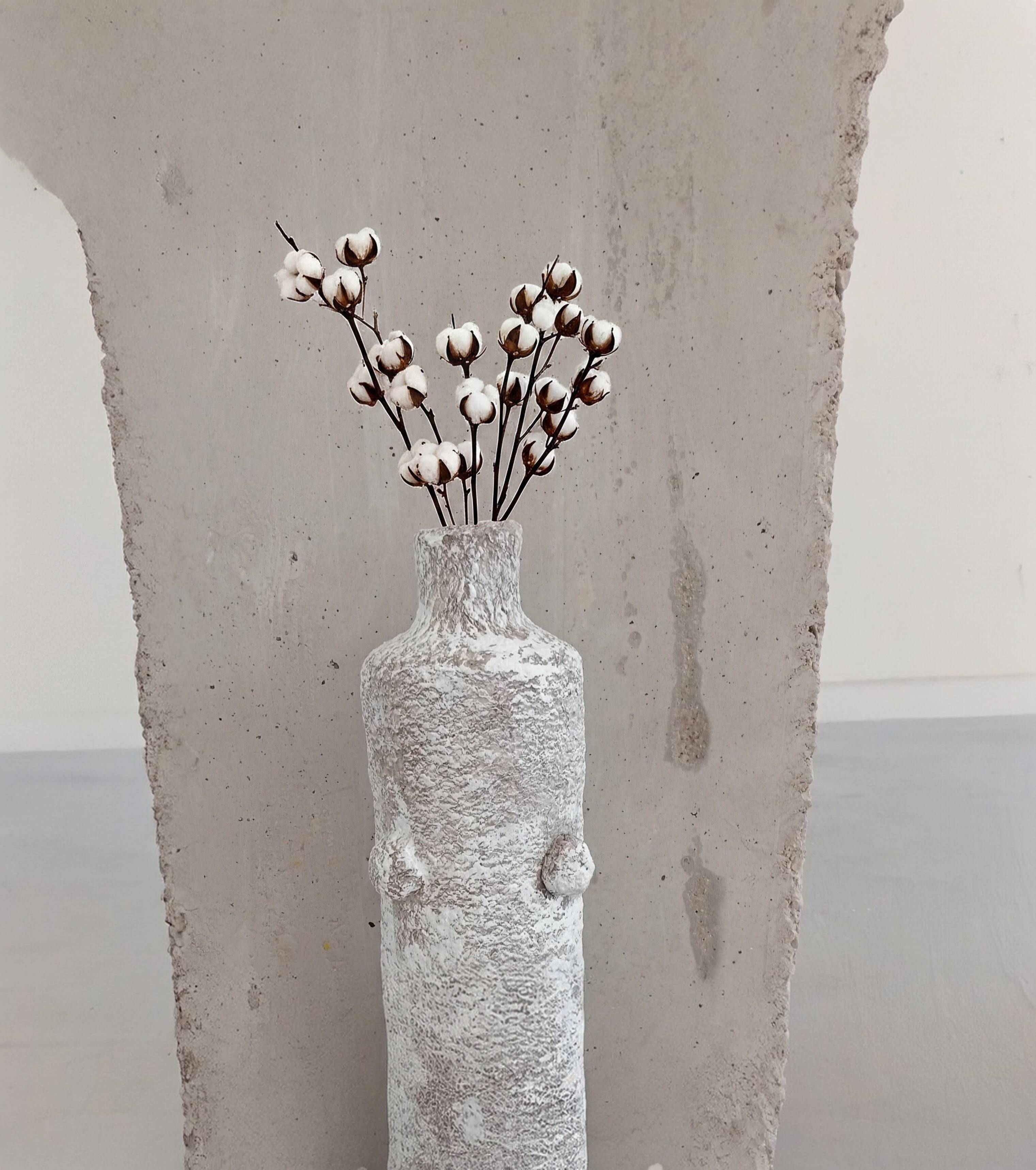 Vase sculptural esprit minéral Boho