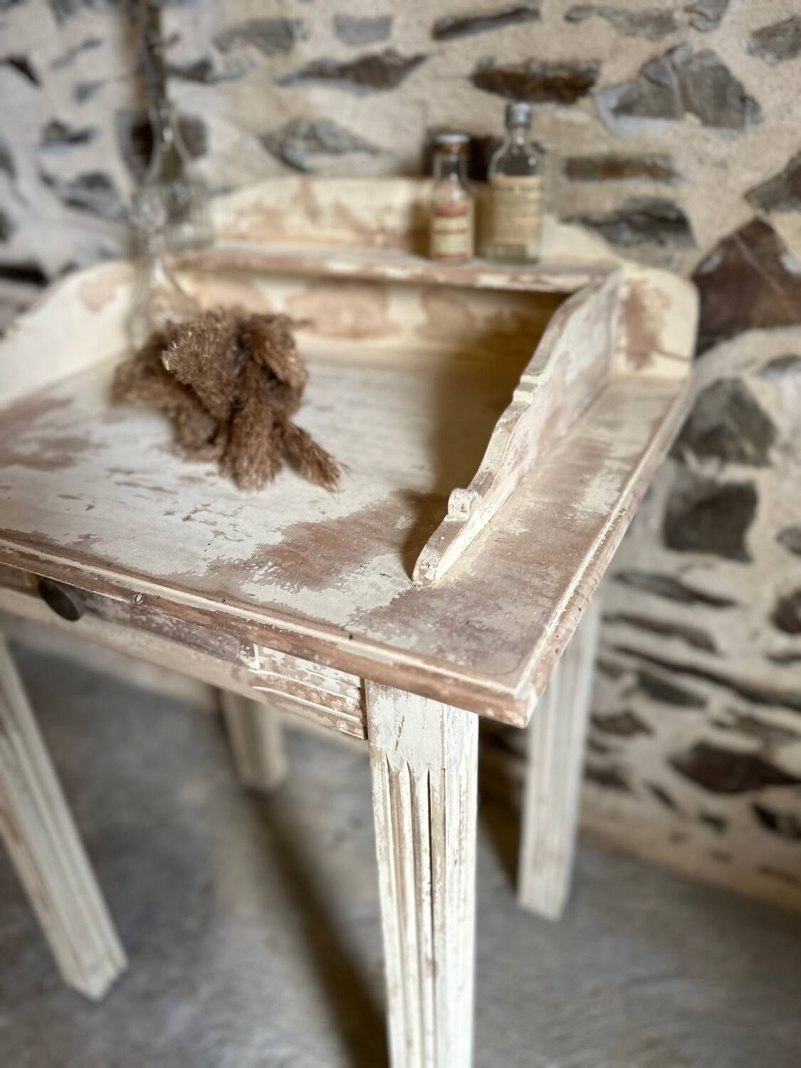 Small vintage patinated piece of furniture