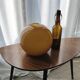 Large globe in vintage orange opaline 70s