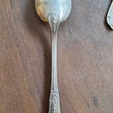 Set of silver-plated soup spoons