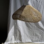 Suspension or rattan lampshade in the shape of a cloud or flattened bubble D60 H35