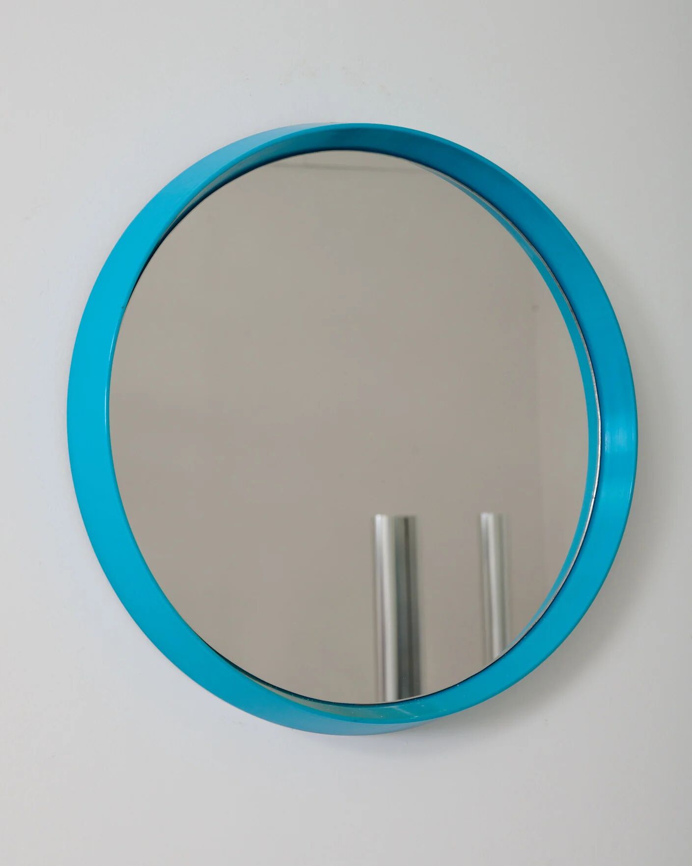 Miroir rond bleu, 1970