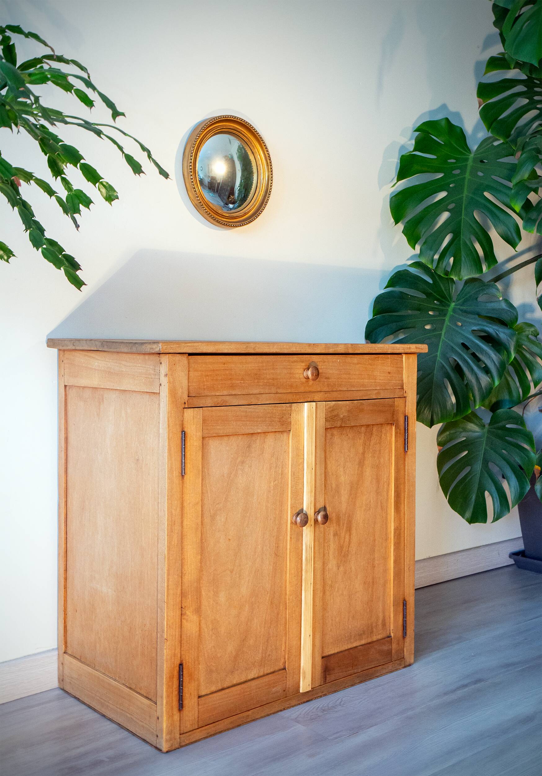 Parisian buffet, light oak, 1950