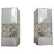 Pair of midcentury design plastic wall lamps, 1970s