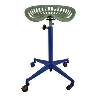 High stool called cast iron tractor
