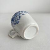 Antique ironstone coffee cup “Floral” Saint Amand