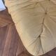 Togo armchair corner heater line roset in original yellow curry alcantara