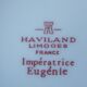 Limoges porcelain sweetener Bernardaud Empress Eugenie