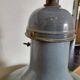Industrial pendant lamp in blue and green email.