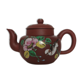 Pretty Ancient Chinese Teapot Enamelled