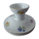 Old candle holder in flowered porcelain
