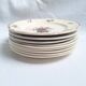 Vintage flower dessert plates from Sarreguemines, Longwy, and Lunéville.