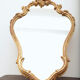 Miroir rocaille doré à la feuille d’or 43x70cm