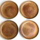 Set of 4 flat sandstone plates, 70s